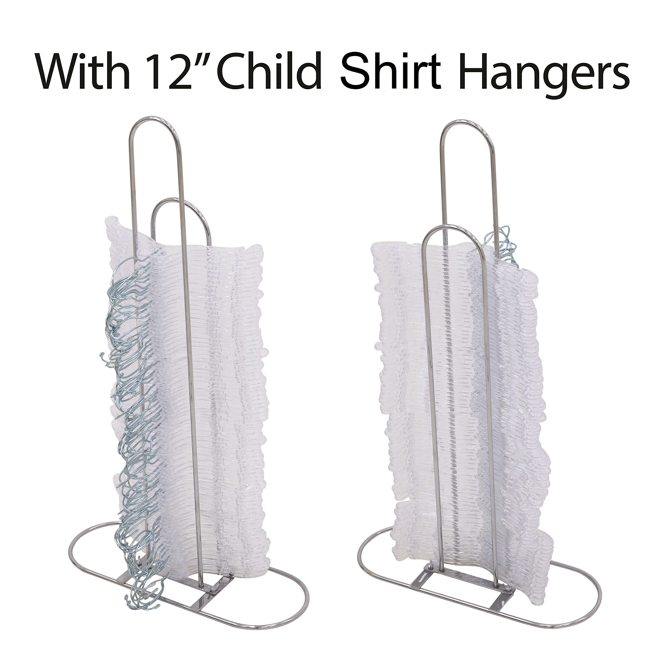 Victory Display Chrome Plated Metal Hanger Stacker - Space Saving Hanger Organizer for Closet - Holds 50-70 Hangers - Perfect for Apartments, Dorm Rooms & Laundry Areas - Durable Clothes Rack Stand & Storage Solution (10 Pack) - Ideal for Small Spaces & Wardrobe Organization