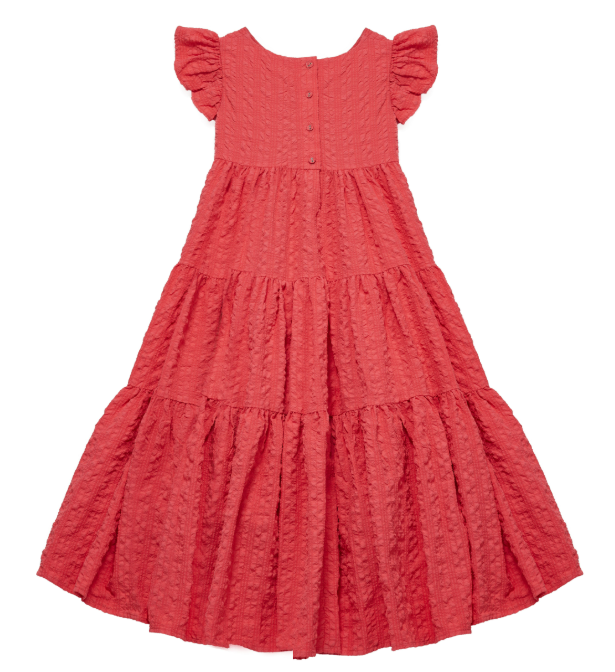 CERA UNA VOLTA Tulip Dress for Girls Age 2-12 Years | Floral Print Summer Dress | Perfect for Birthday Parties, School Events & Family Photos