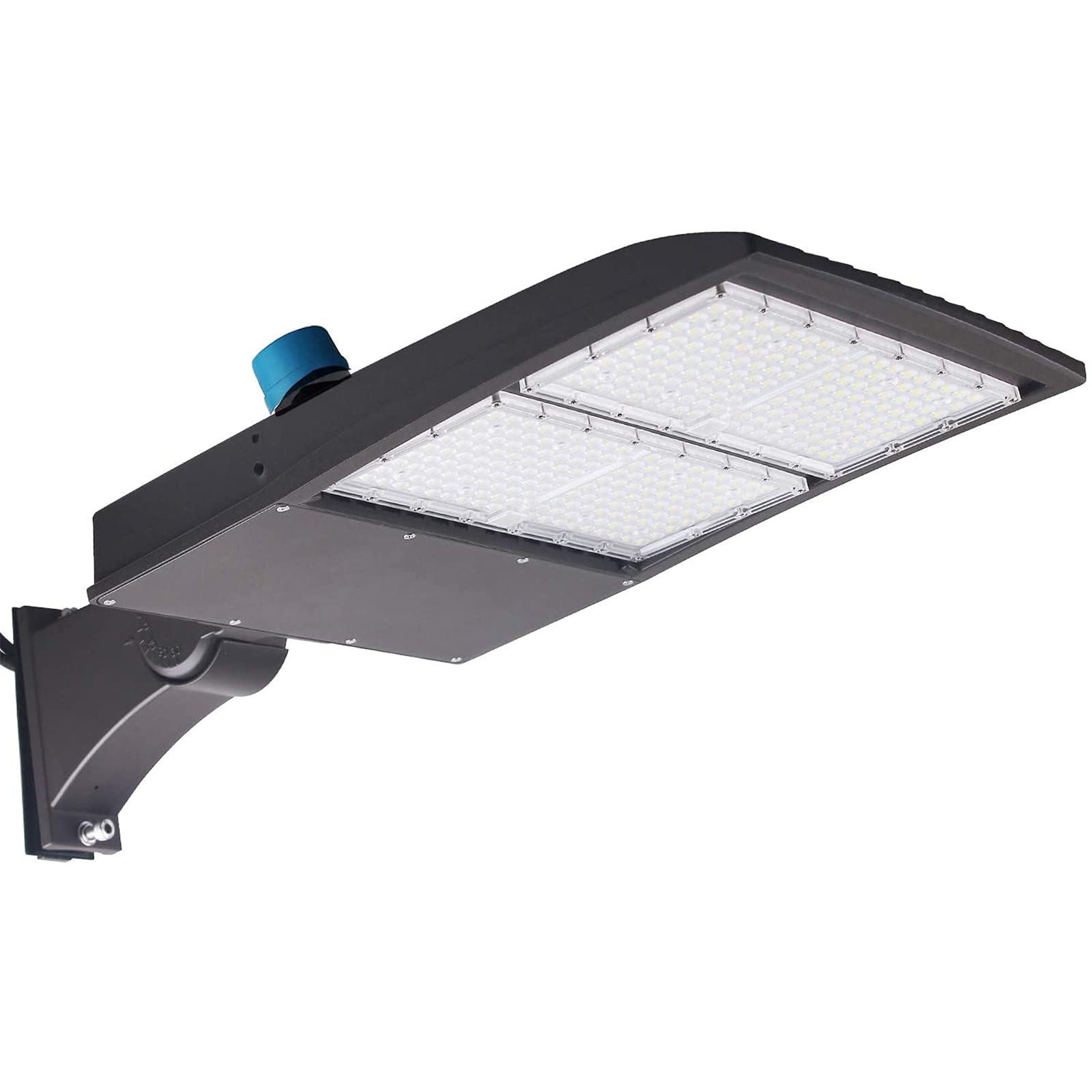 200W LED Parking Lot Lights with Dusk to Dawn Photocell Sensor - 5000K Daylight White, 1-10V Dimmable, Surge Protected - 100-277V AC Shoebox Area Light for Commercial Parking Lots, Gas Stations & Warehouse Outdoor Lighting
