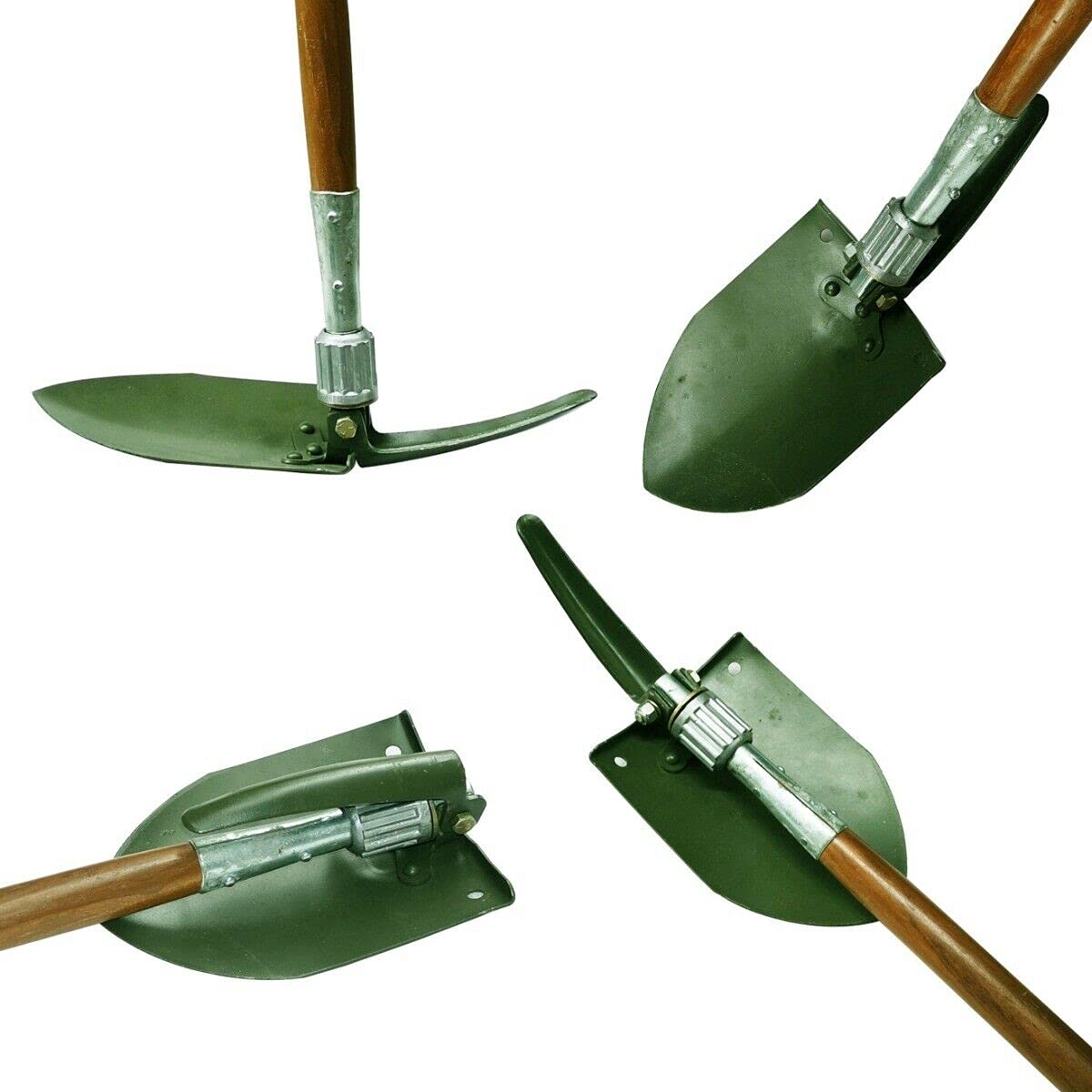 Multi-Function Folding Steel Shovel - Compact Camping & Gardening Spade for Outdoor Adventures, Survival, and Yard Work