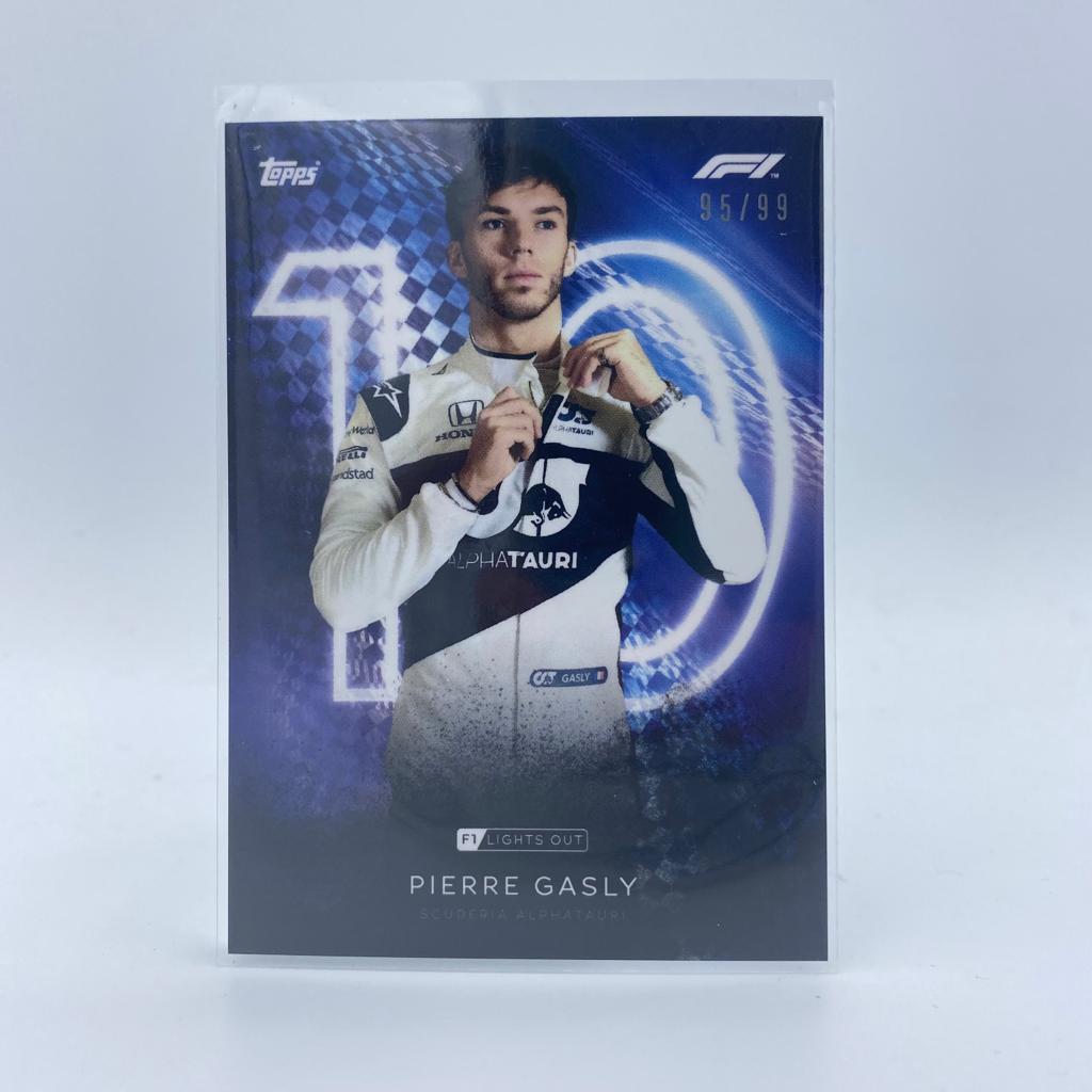Pierre Gasly 95/99 F1 Drivers Blue Parallel Trading Card - Perfect for Collectors, Racing Fans & Memorabilia Enthusiasts