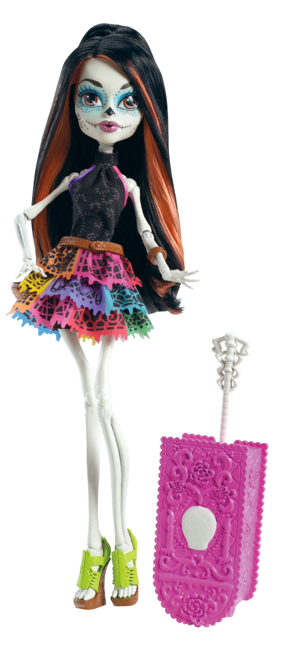 Monster High Scaris Skelita Calaveras Fashion Doll - Collectible Travel Edition for Kids & Collectors | Perfect for Playtime, Display & Gift Giving