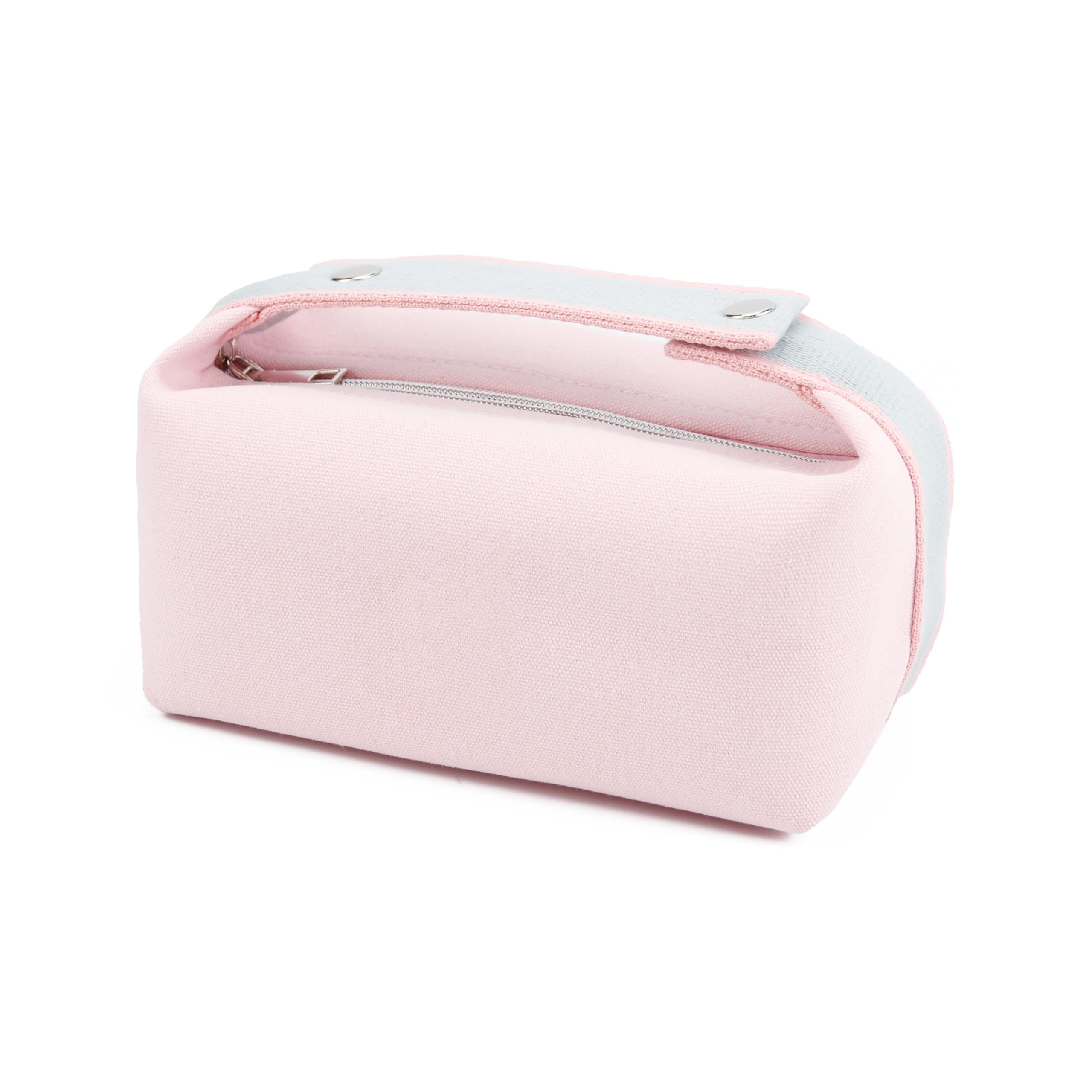 Stylish Waterproof Canvas Makeup Bag for Women - Travel Cosmetic Organizer with Multiple Pockets, Perfect for Toiletries & Beauty Essentials - Ideal for Travel, Gym, and Daily Use