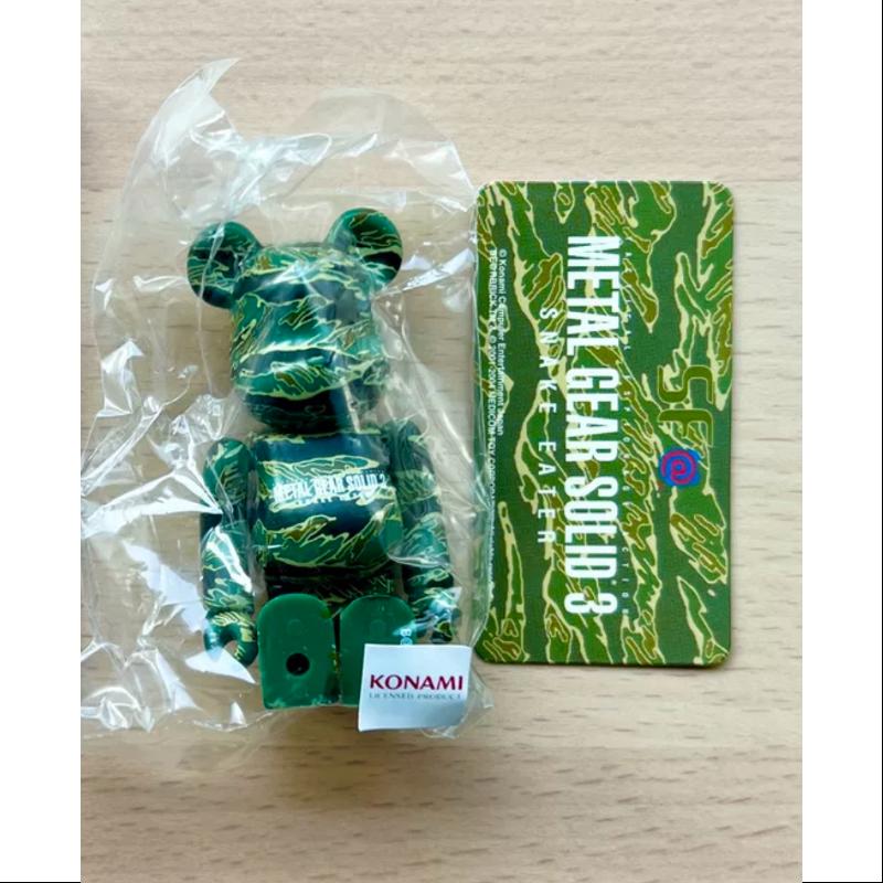 Bearbrick Series 9 SF Metal Gear Solid 3 100% Collectible Figure - Perfect for Anime Fans, Gaming Enthusiasts, and Home Decor