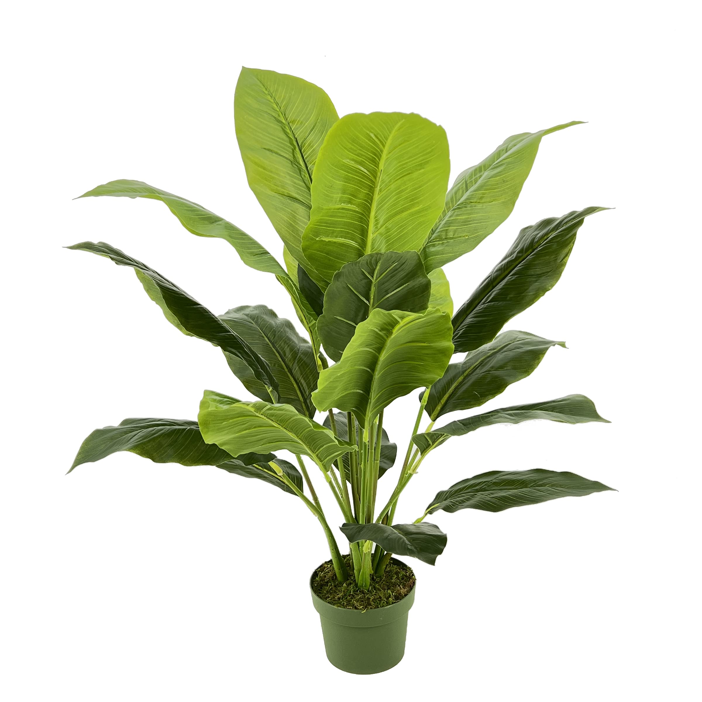 Realistic Faux Spathiphyllum Floor Plant - House of Silk Flowers - Perfect for Home Decor, Office, and Indoor Spaces