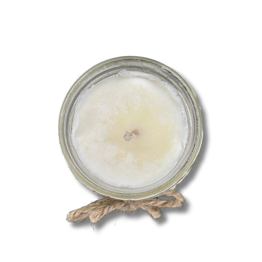 16oz Harvest Moon Scented Soy Wax Candle in Reusable Mason Jar - 80 Hours Burn Time, Autumn Fragrance for Home Decor, Gifts & Relaxation - Perfect for Fall Evenings, Cozy Home Ambiance & Thoughtful Presents