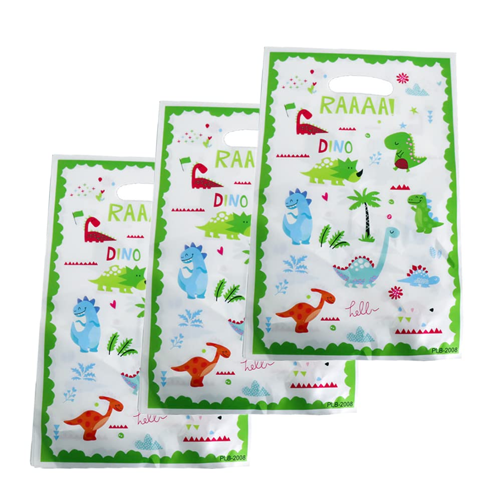 50 Pcs Dinosaur Party Favor Bags - Themed Birthday Party Decorations, Kids Birthday Party Supplies, Candy Treat Bags for Dinosaur Lovers - Perfect for Birthday Parties, Classroom Rewards, and Goodie Bags