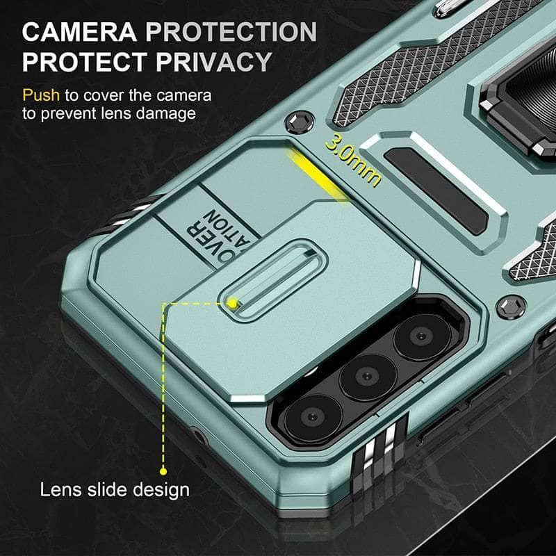 Samsung Galaxy A54 2023 Phone Case with Finger Ring Kickstand - Protective Cover for Daily Use, Travel & Hands-Free Viewing