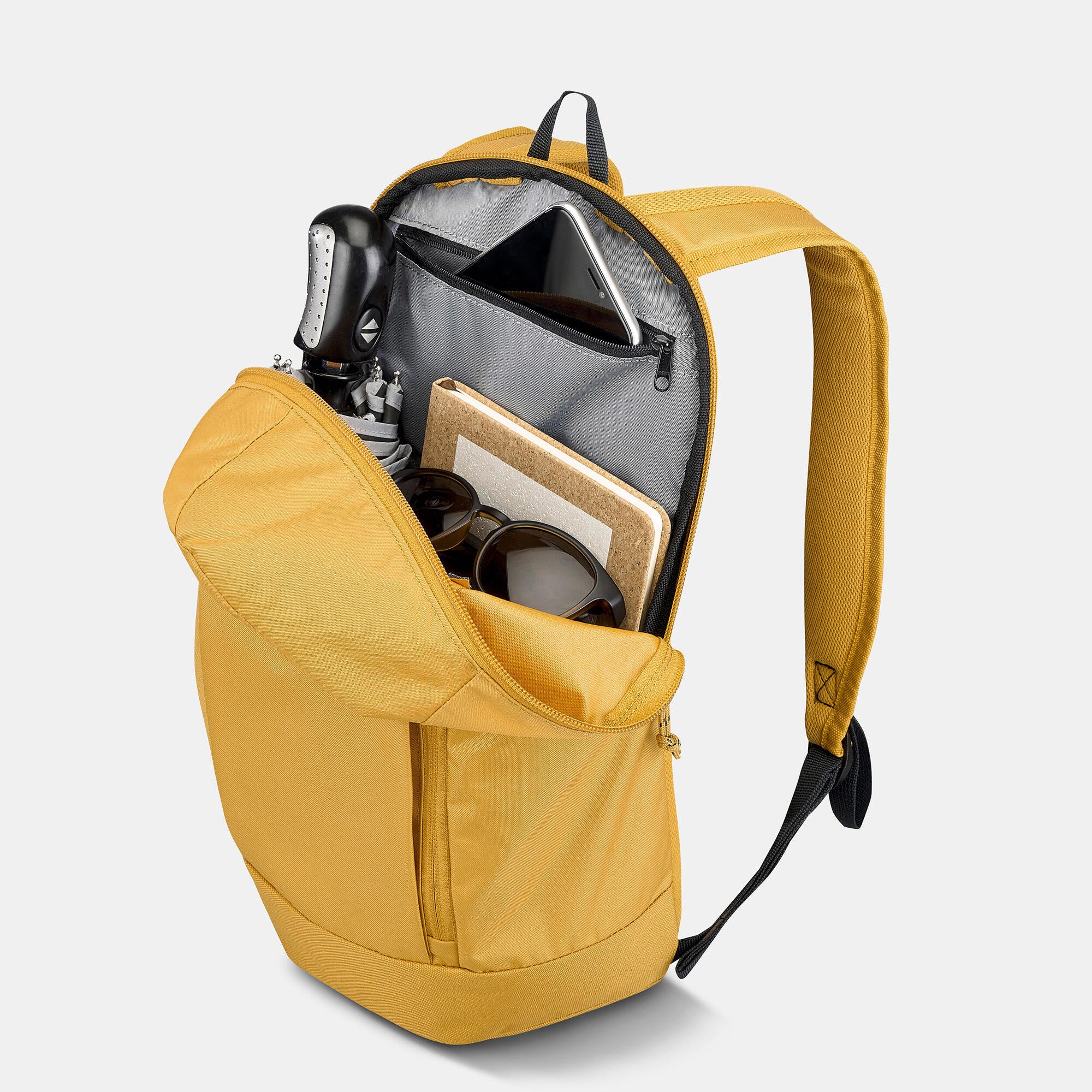 Quechua NH Arpenaz 100 10L Lightweight Hiking Backpack - Water-Resistant Daypack for Outdoor Adventures, Camping & Travel