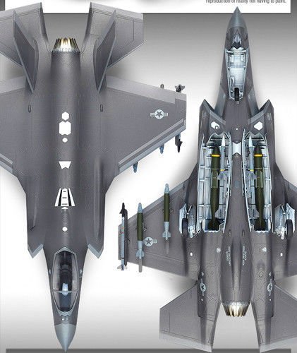 1/72 Scale USAF F-35A Lightning II Model Kit - Academy 12507 - Perfect for Military Aircraft Collectors & Hobbyists