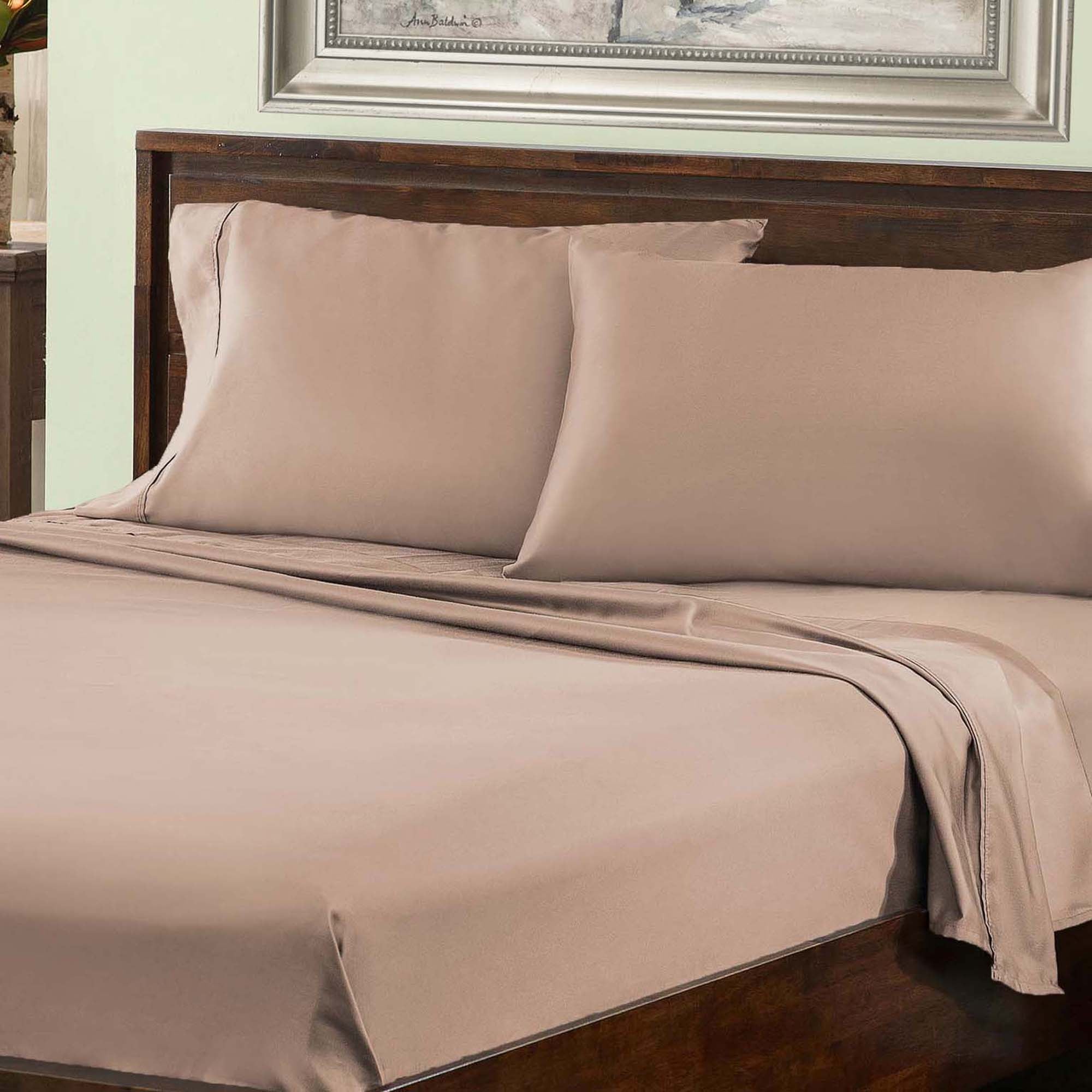 800 Thread Count Cotton Blend Deep Pocket Sheet Set - Ultra Soft & Breathable Bed Sheets for Queen & King Size Beds - Perfect for Luxury Hotels & Home Bedroom Decor