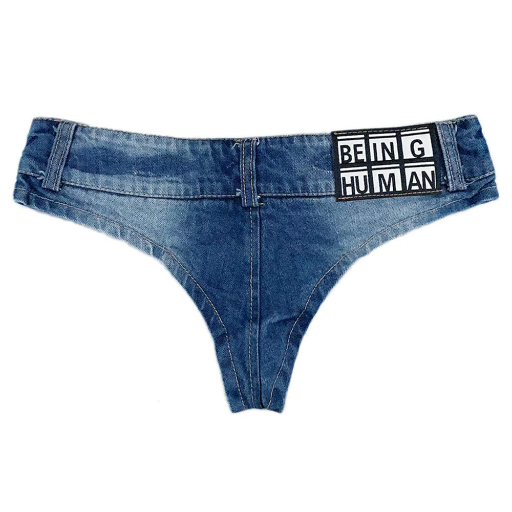 MUYDZ Women's Denim Shorts - Ultra Short Hot Pants for Nightclub, Bar, Party & Summer Outfits | High Waist Stretch Jeans for Clubbing, Beach & Casual Wear