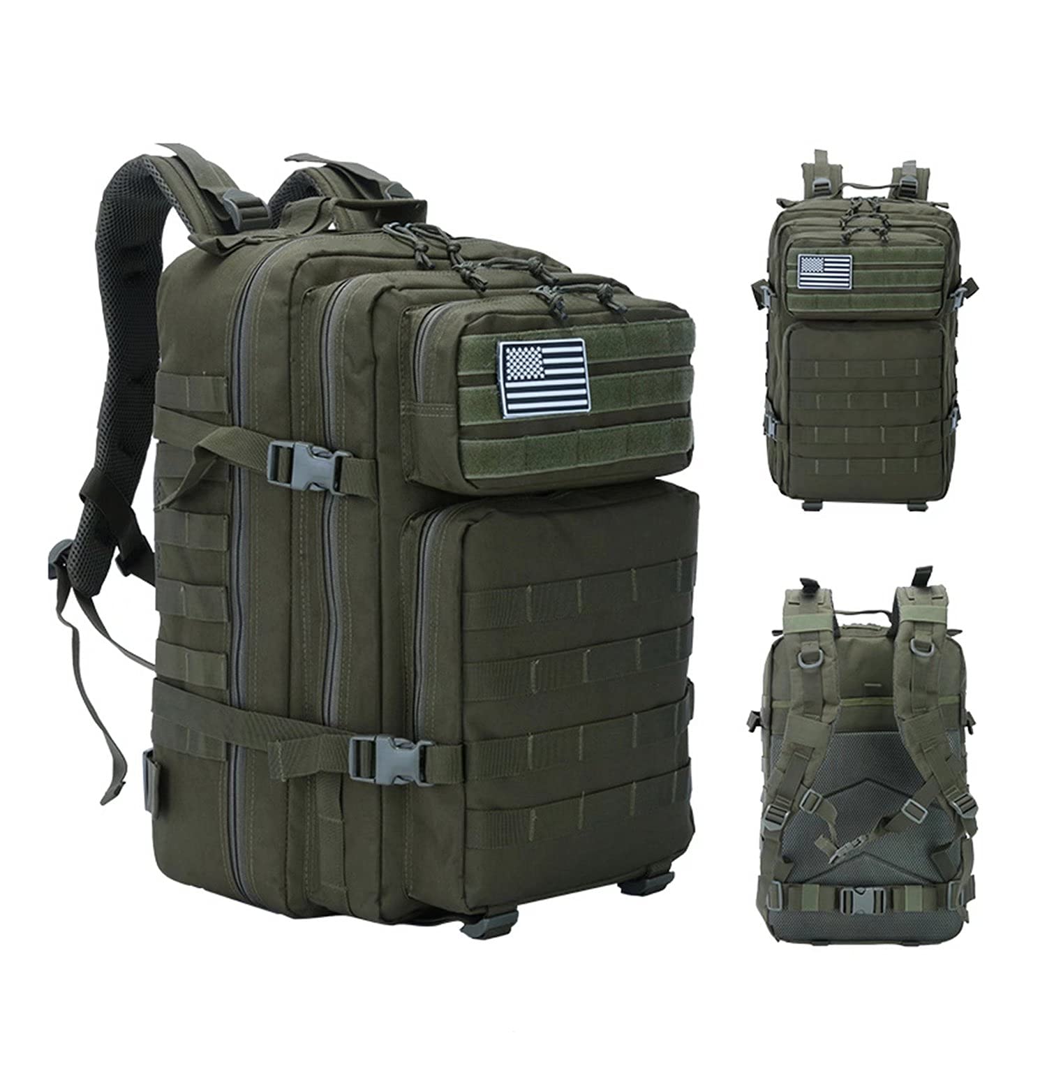 Tactical Backpack 45L Molle Army Rucksack for Hiking Hunting Camping