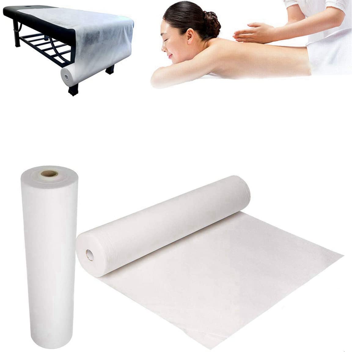 Disposable Non-Woven Facial Bed Cover - 10 Pack | Massage Table Sheets for Spa, Salon & Beauty Treatments | Hygienic Protection for Clients & Easy Cleanup