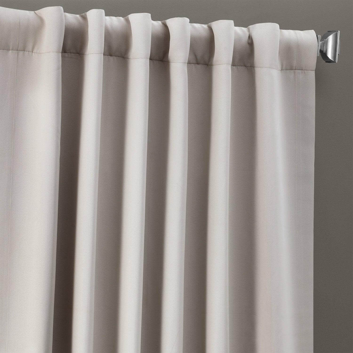 Alabaster Beige Blackout Curtains for Bedroom - Light Blocking Thermal Insulated Window Drapes for Living Room & Nursery (Set of 2 Panels)