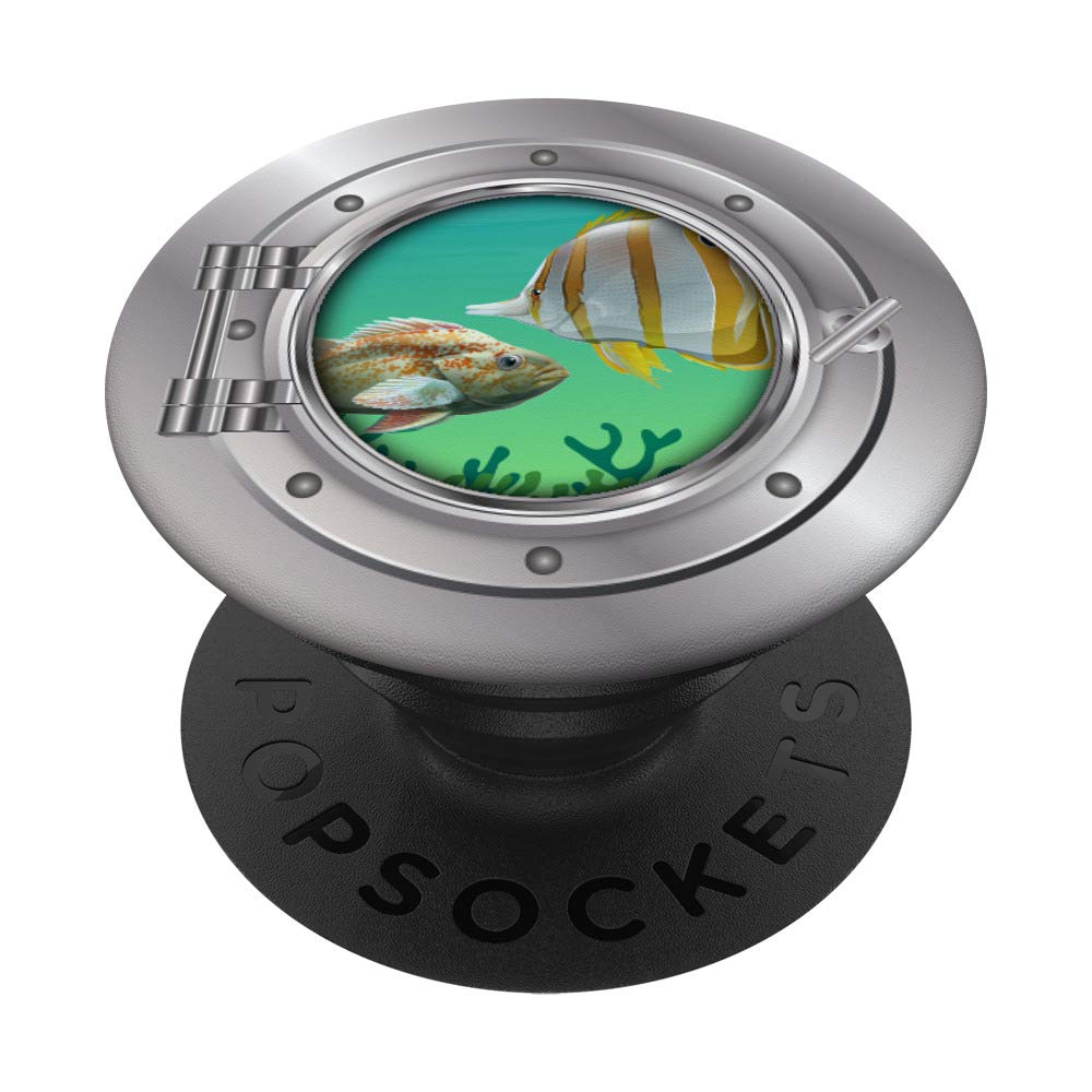 Swappable PopGrip for Aquarium & Fishing Lovers - Underwater Sea Ocean Tropical Fish Design | Perfect for Phone Grips, Stands & Decor