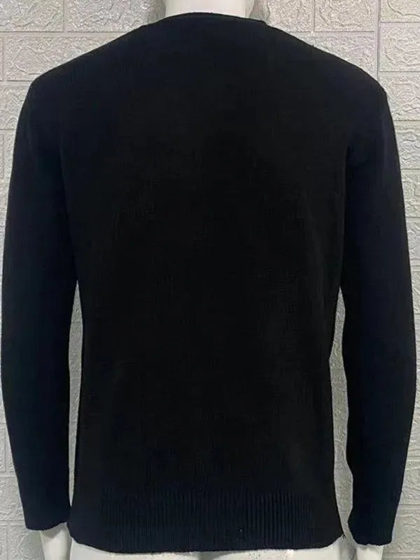 Men's Slim Fit V-Neck Cardigan Sweater - Lightweight Knit Pullover for Casual Wear, Office & Layering