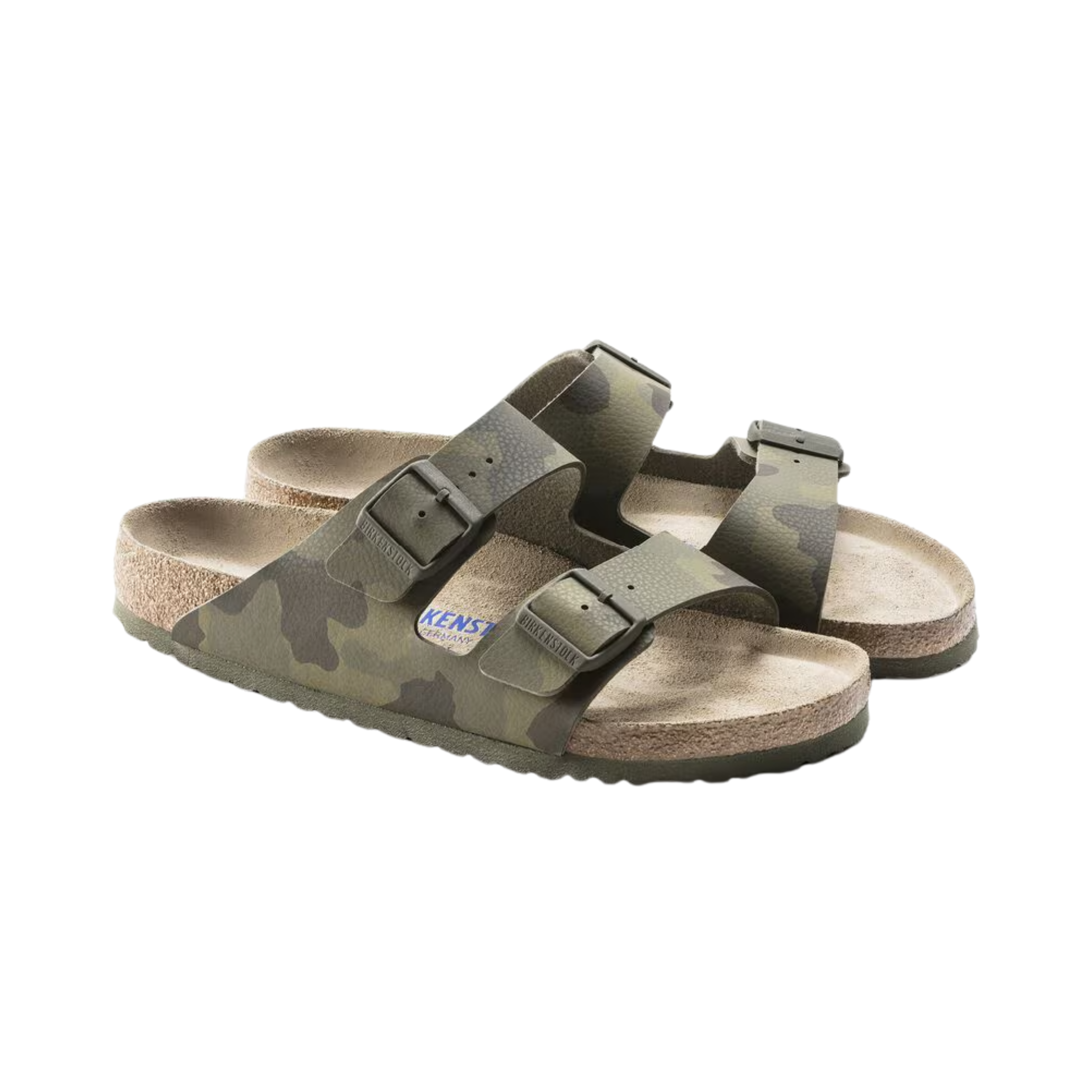 Women's Arizona Birkenstock Sandals in Desert Camo Green - Comfortable & Stylish for Casual Outings, Beach Trips, and Summer Adventures