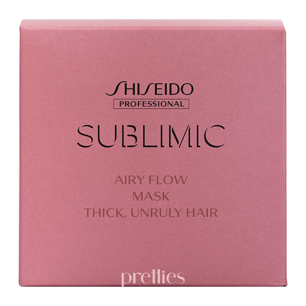 Shiseido SUBLIMIC Airy Flow Hair Mask for Thick & Unruly Hair - 200g Pink | Deep Conditioning Treatment for Frizzy, Damaged Hair | Perfect for Salon-Quality Hair Care at Home