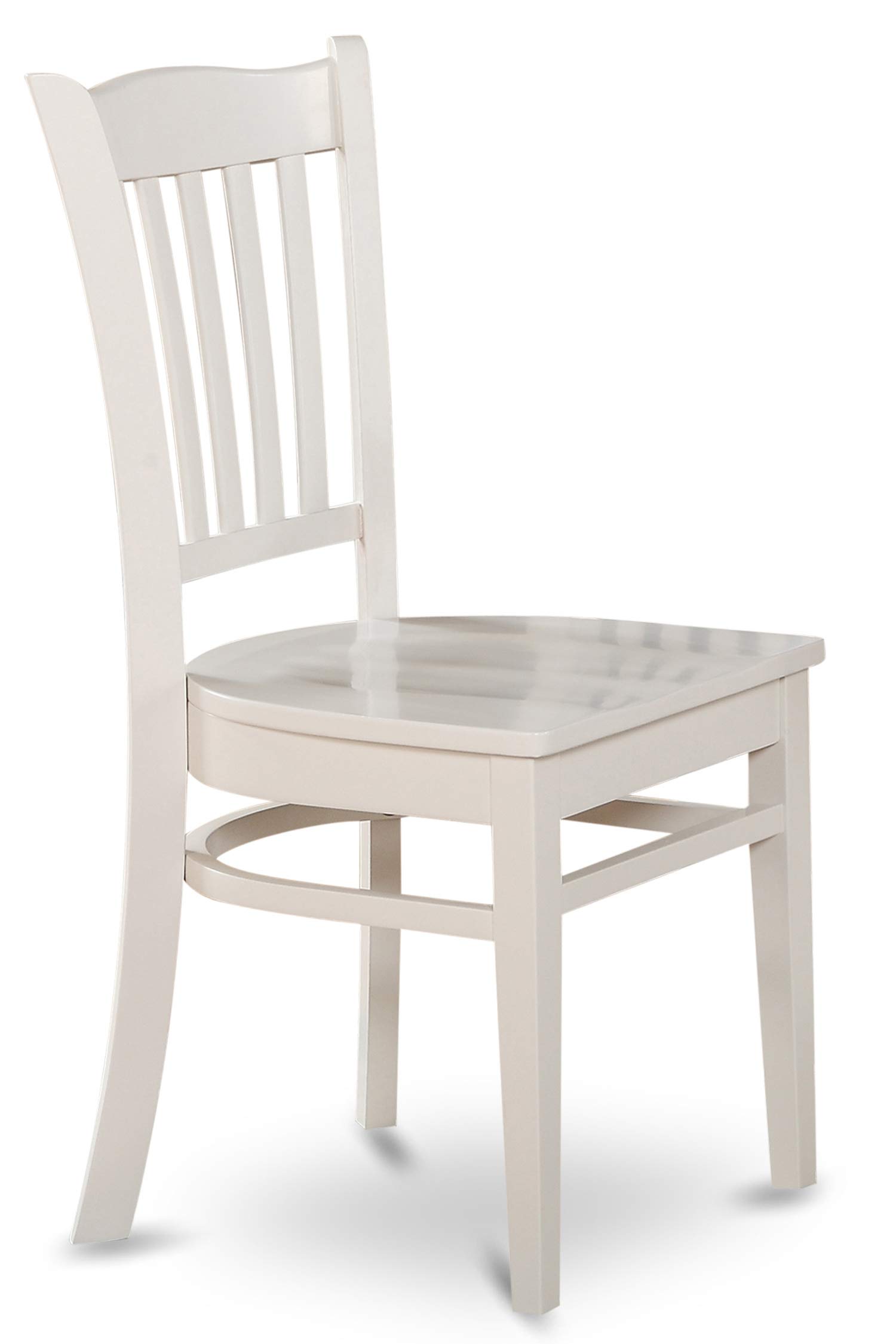 East West Furniture SHGR3-WHI-W 3-Piece Round Dining Table Set with Pedestal Base & 2 Chairs, 42x42 Inch, Linen White - Perfect for Small Kitchen, Breakfast Nook & Cozy Apartment Dining