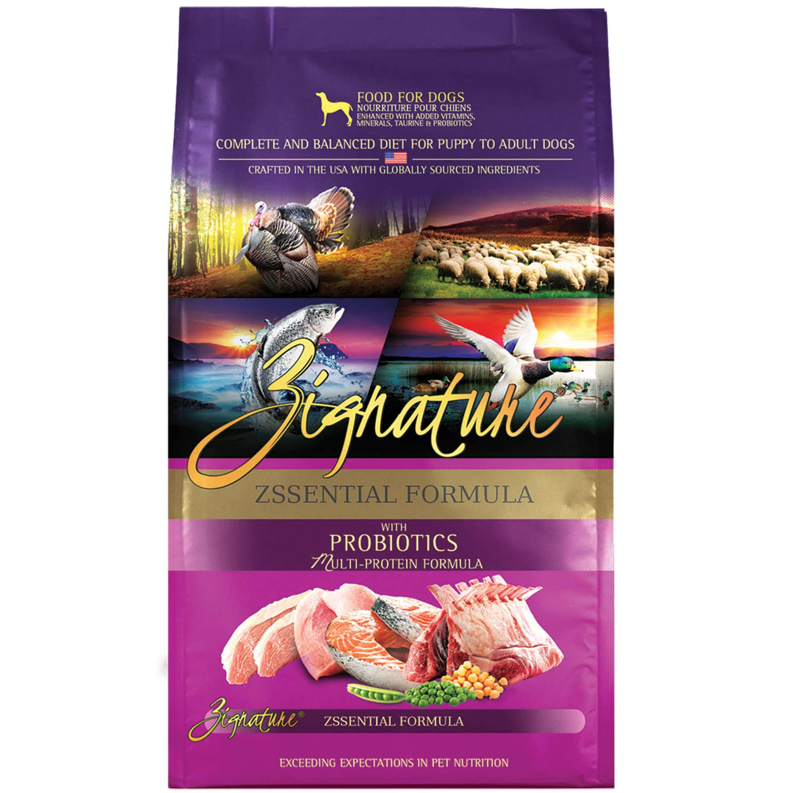 Zignature Zssential Limited Ingredient Formula Dry Dog Food 4lb - Grain-Free, Hypoallergenic Kibble for Dogs with Sensitive Stomachs - Perfect for Small Breeds & Allergy-Prone Pets