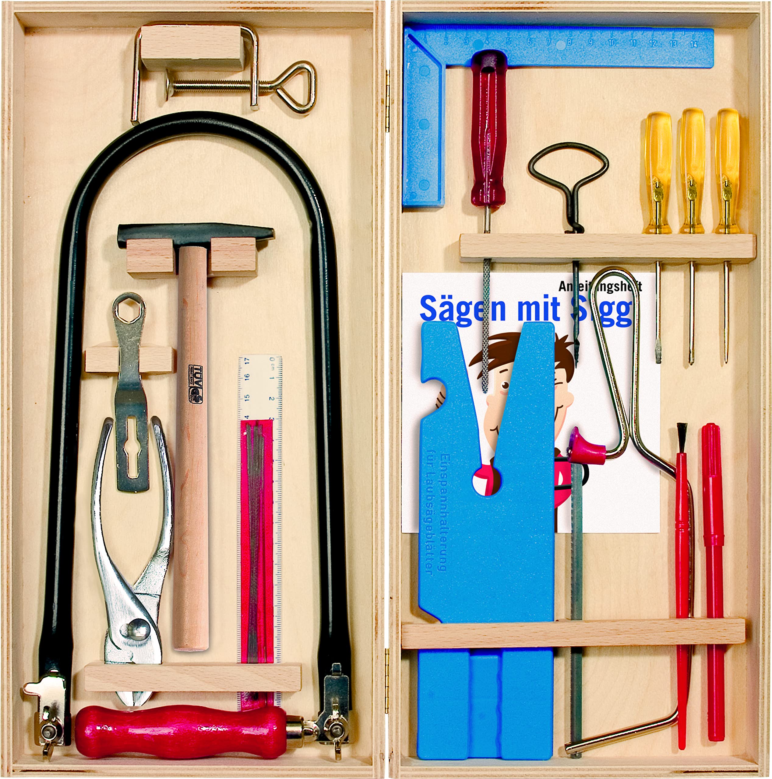 450-Piece Premium Fretsaw Box Set with 23 Accessories - Woodworking & Crafting Tools for DIY Projects & Hobbyists