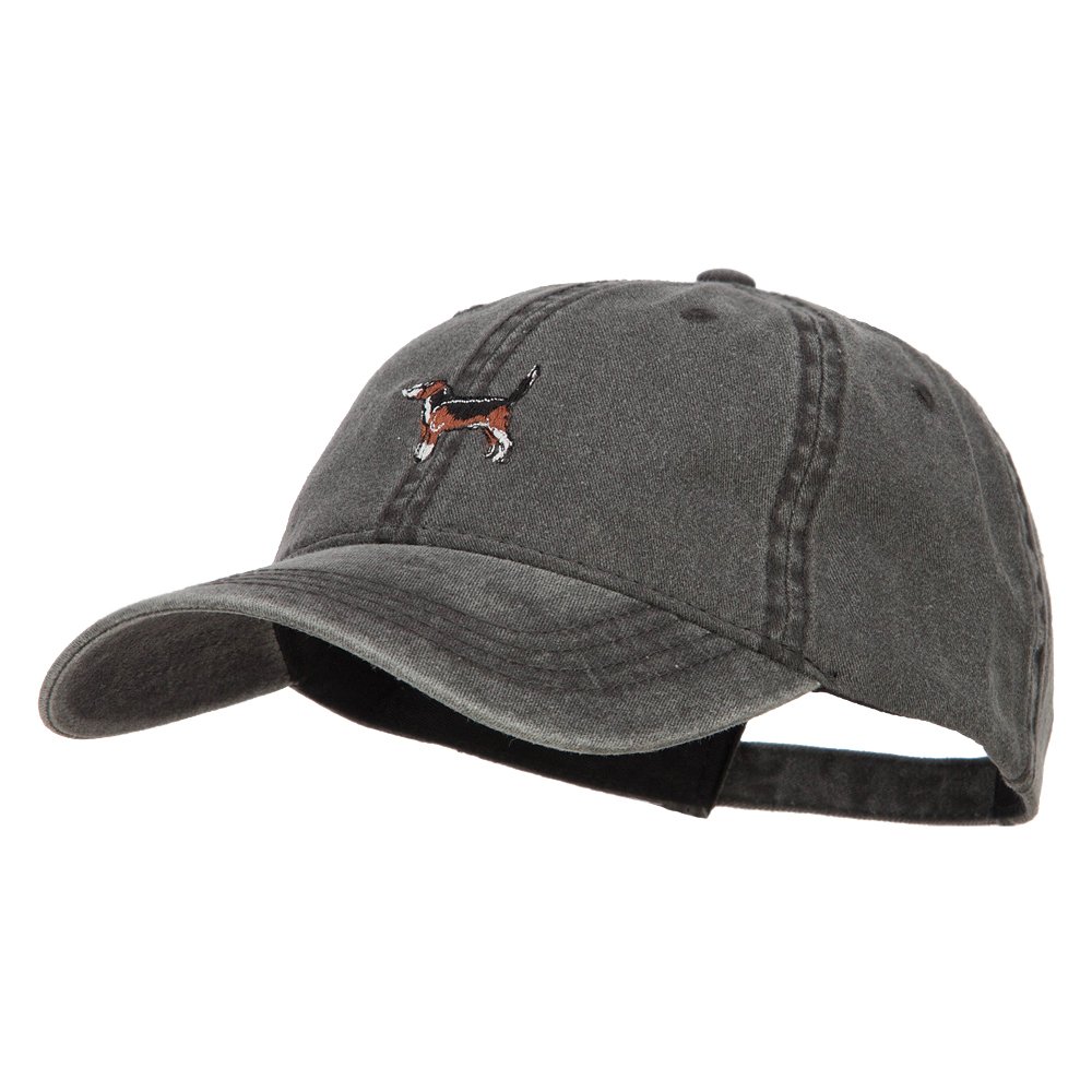 Beagle Embroidered Washed Cap - Adjustable Dad Hat for Dog Lovers - Perfect for Outdoor Activities, Hiking & Casual Wear | e4Hats.com