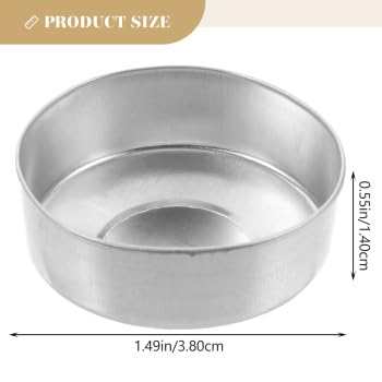 ARTIBETTER 500pcs Silver Aluminum Tea Light Tins - Empty Candle Containers for DIY Candle Making, Wedding Decor, Party Favors & Home Aromatherapy Supplies