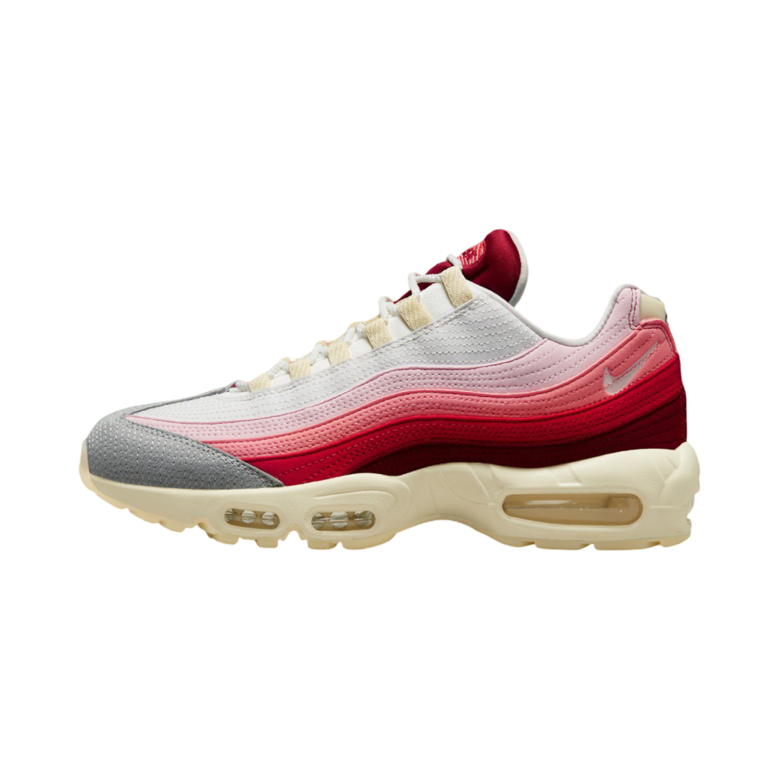 Nike Air Max 95 QS Sneakers - Team Red/Summit White Running Shoes for Men | Comfortable Athletic Shoes for Jogging, Gym Workouts & Casual Wear