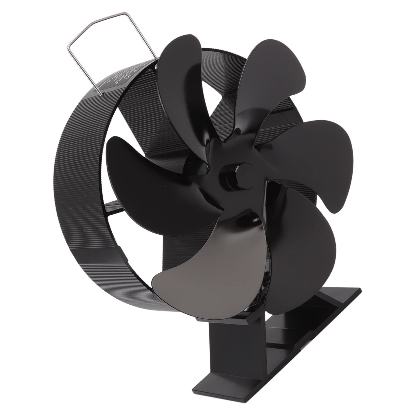 Topyond Self-Powered Fireplace Fan - 6 Blade Heat Powered Stove Fan for Wood Burning Fireplaces | Efficient Air Circulation & Thermodynamic Heat Resistant Design | Perfect for Living Rooms, Cabins & Winter Heating