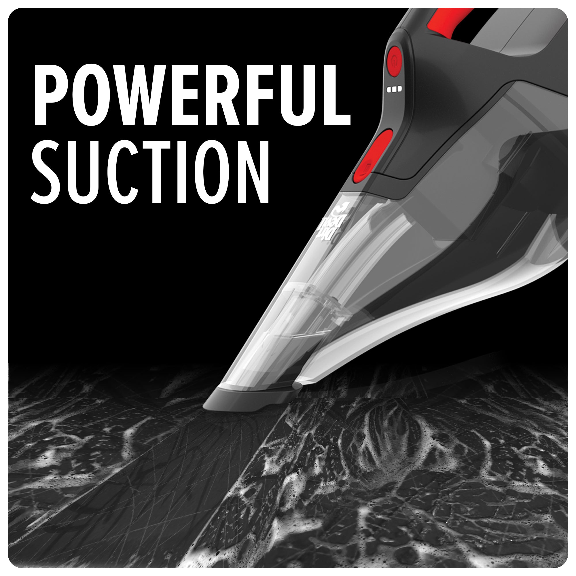 16V Wet Dry Handheld Vacuum Cleaner with Crevice Tool - Perfect for Car, Home & Pet Hair Cleaning