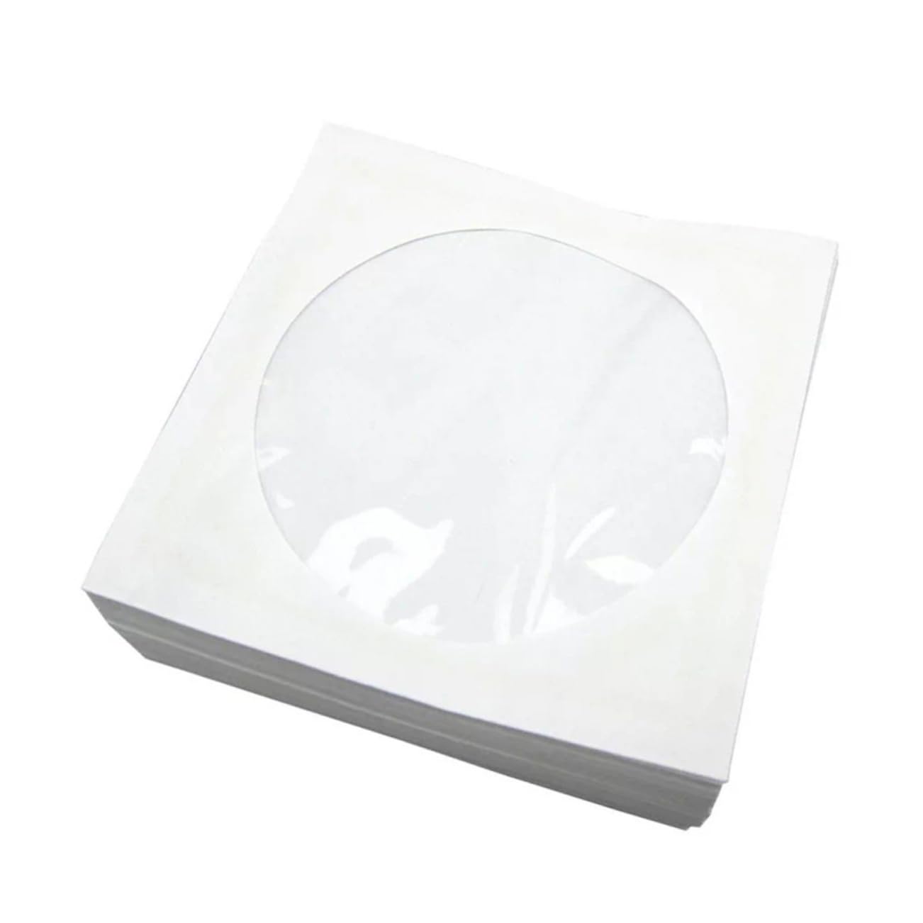 300-Piece CD Storage Organizer - White Classic CD/DVD Holder Case with Paper Sleeves | Portable Carrying Bag for CDs, DVDs & Media Collections | Perfect for Home, Office & Travel Organization