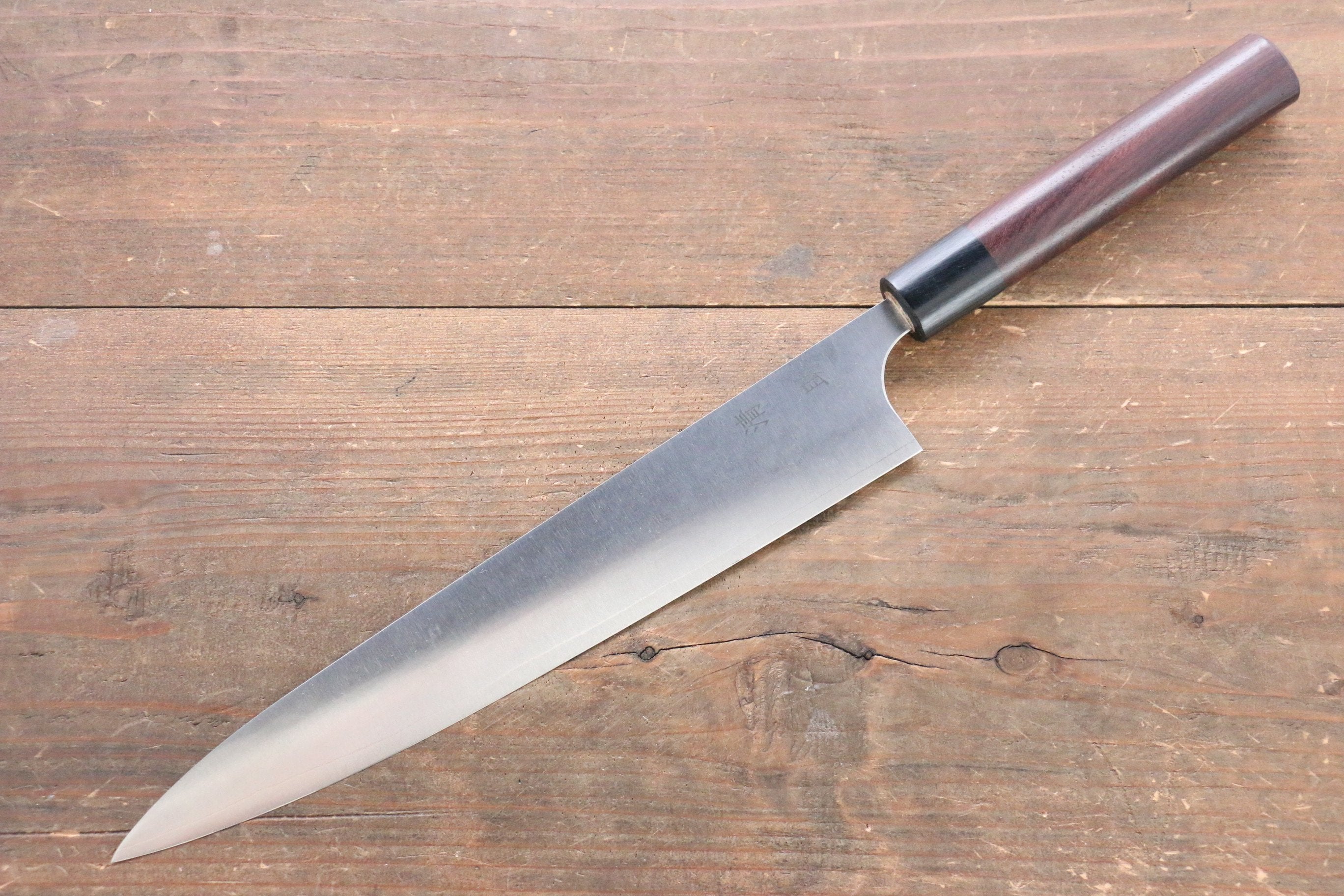 Premium Seisuke SG2 Sujihiki 240mm Japanese Knife with Exotic Shitan Handle - Perfect for Slicing Sashimi, Roasts & Delicate Meats