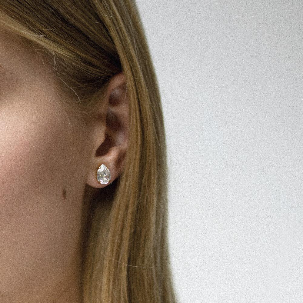 Elegant Petite Drop Earrings with Sparkling Crystals | Dainty Jewelry for Women | Perfect for Weddings, Parties & Everyday Wear