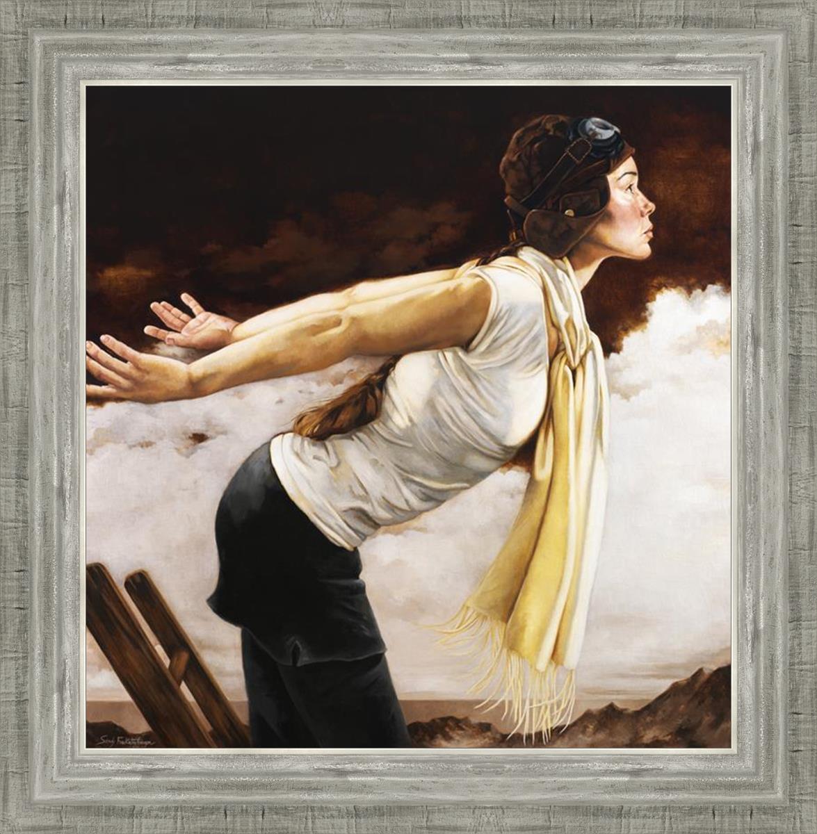 She Remembered She Could Fly - Inspirational Motivational Quote Wall Art for Home & Office Decor - Perfect for Bedroom, Living Room, or Workspace