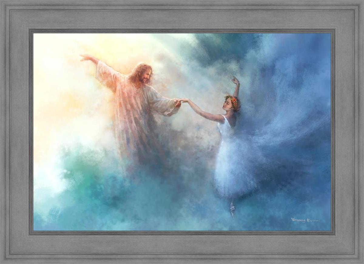 A Pas De Deux By Yongsung Kim - Elegant Ballet Art Print for Home Decor | Perfect for Dance Studios, Living Rooms & Gift Ideas