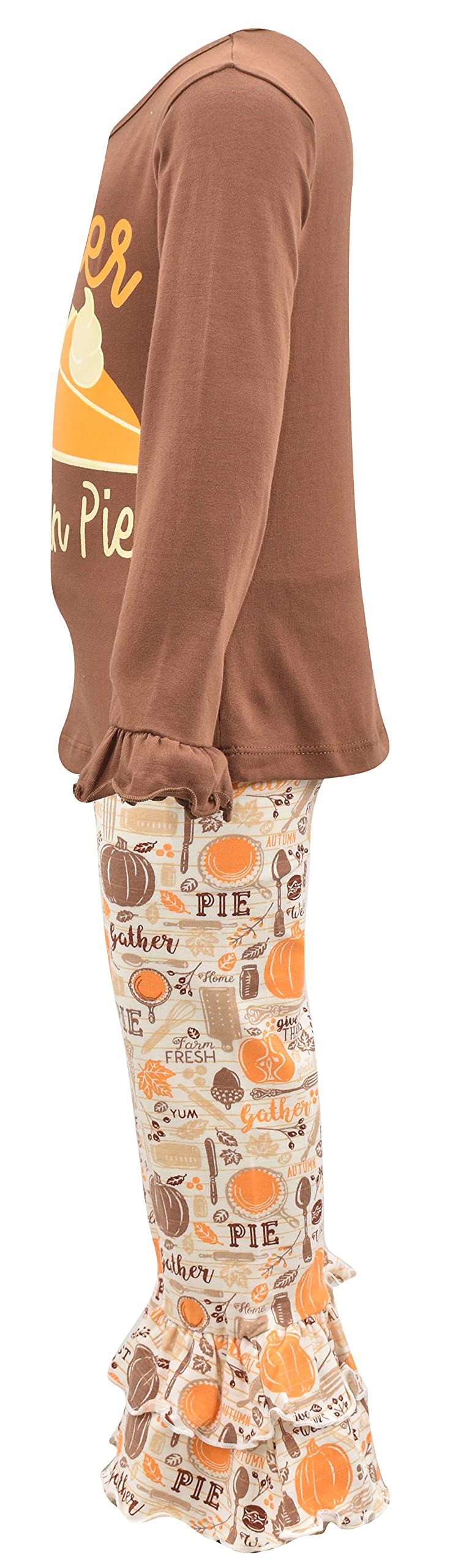 Girls 2-Piece Outfit - Ruffle Leggings & Long Sleeve Shirt Set for Toddlers | Playtime & Party Wear