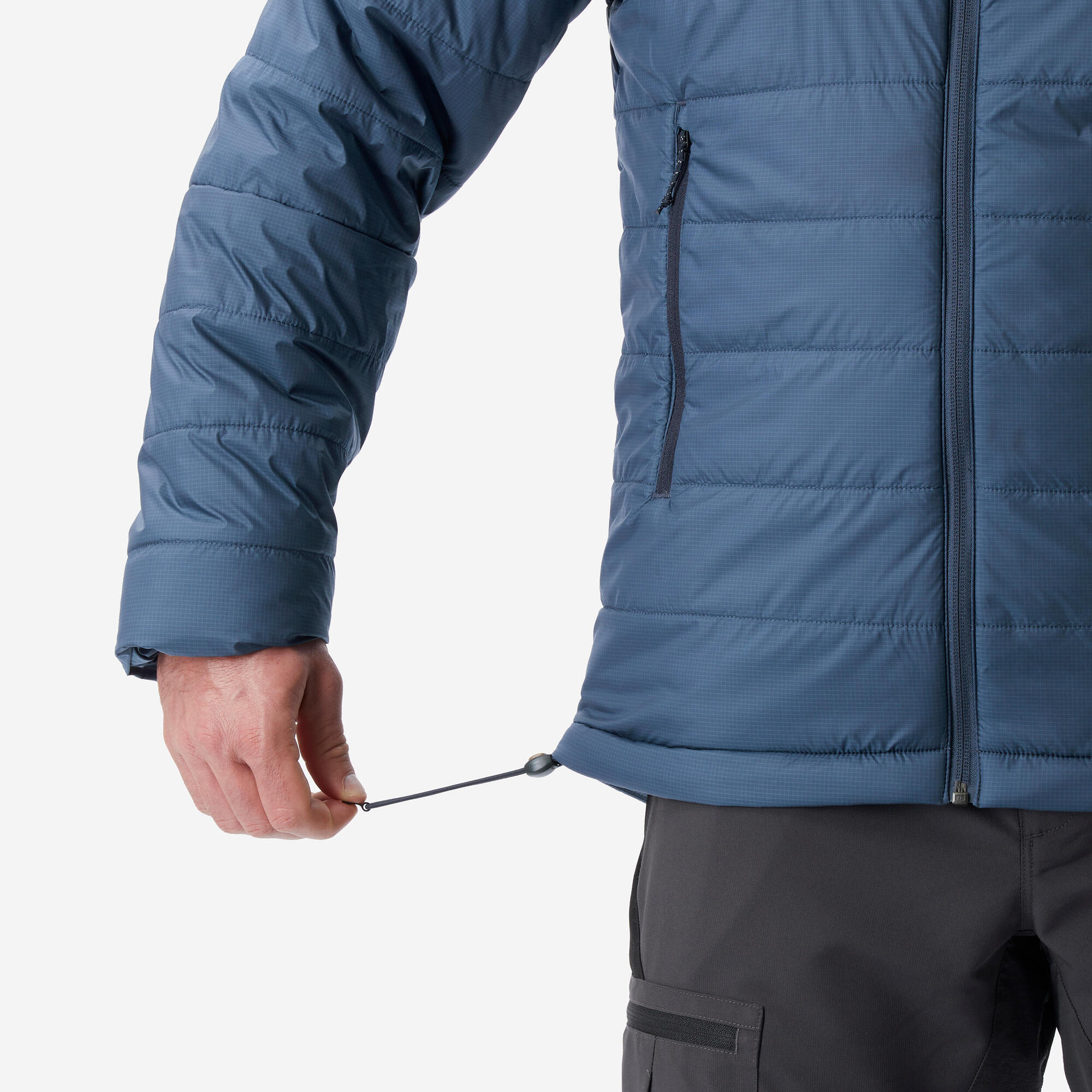 Forclaz Men's MT100 Lightweight Hooded Synthetic Jacket - Waterproof Hiking & Outdoor Adventure Gear for Camping & Travel