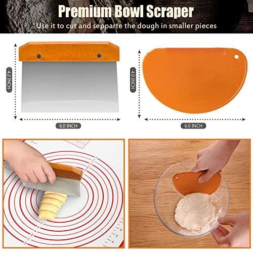 17-Piece Banneton Bread Proofing Basket Set - 9