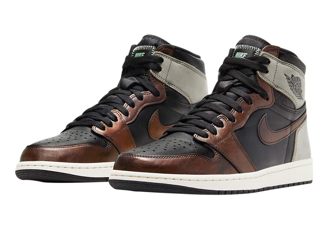 AIR JORDAN 1 Retro High OG Smoke Grey Basketball Shoes - Men's Classic Sneakers for Casual Wear & Street Style