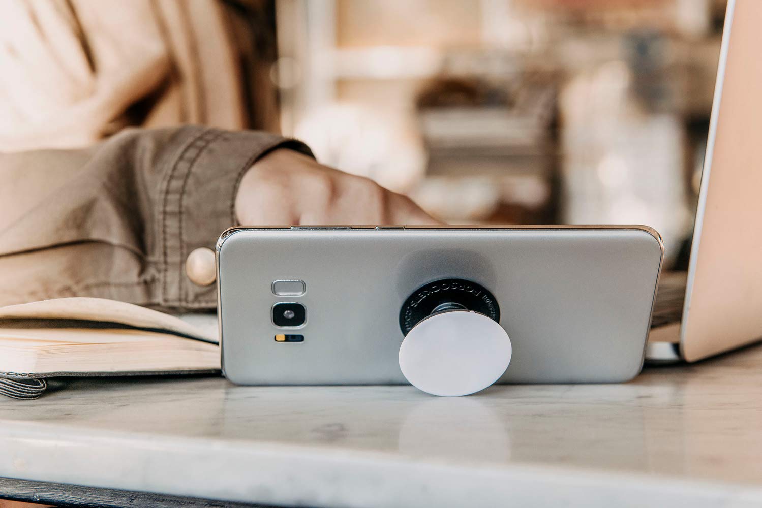 Eco-Friendly PopSockets Plant-Based Phone Grip with Expanding Kickstand - Fern | Perfect for Travel, Work, and Everyday Use