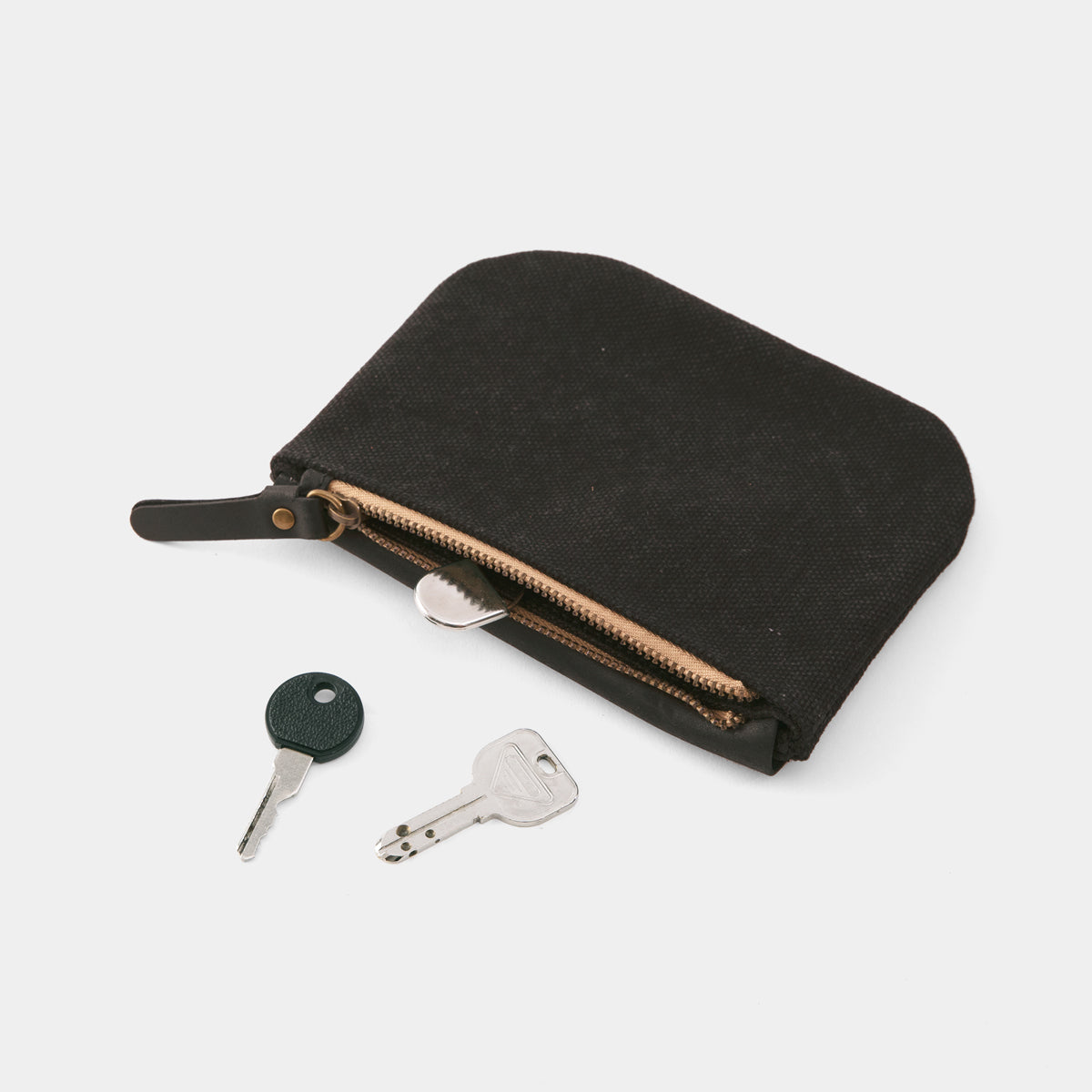 TRAVELER'S COMPANY Traveler's Factory Canvas Pouch SS Size Black - Compact Travel Organizer for Passport, Wallet & Essentials | Perfect for Business Trips & Daily Commute
