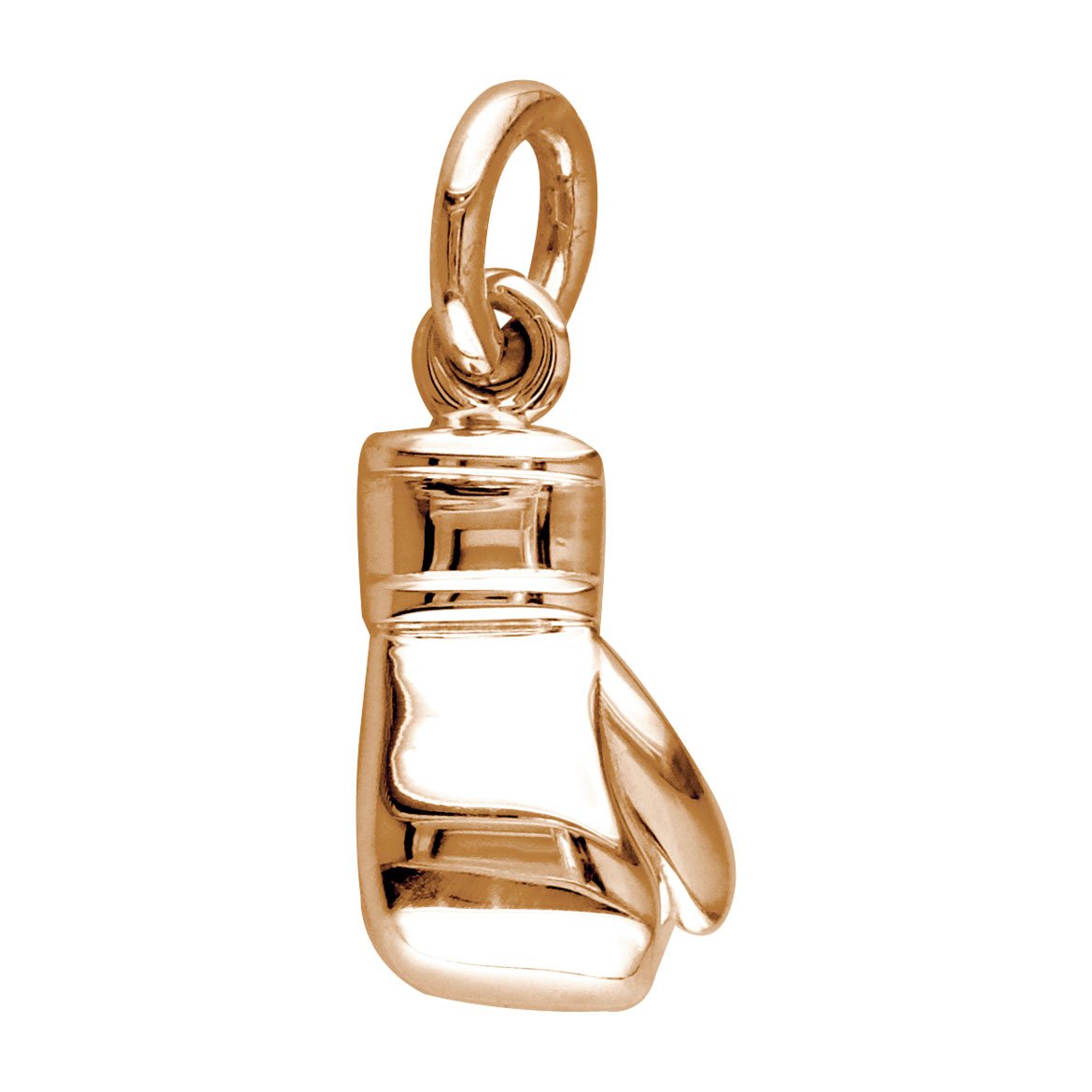 14K Rose Gold Solid Boxing Glove Charm Pendant - Perfect for Boxing Enthusiasts, Sports Jewelry Gifts & Everyday Wear