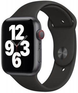 Apple Watch SE 44mm GPS + Cellular - Space Gray Aluminum Case with Black Sport Band (MYER2LL/A) | Smartwatch for Fitness Tracking, Calls & Notifications | Perfect for Workouts, Running & Daily Use