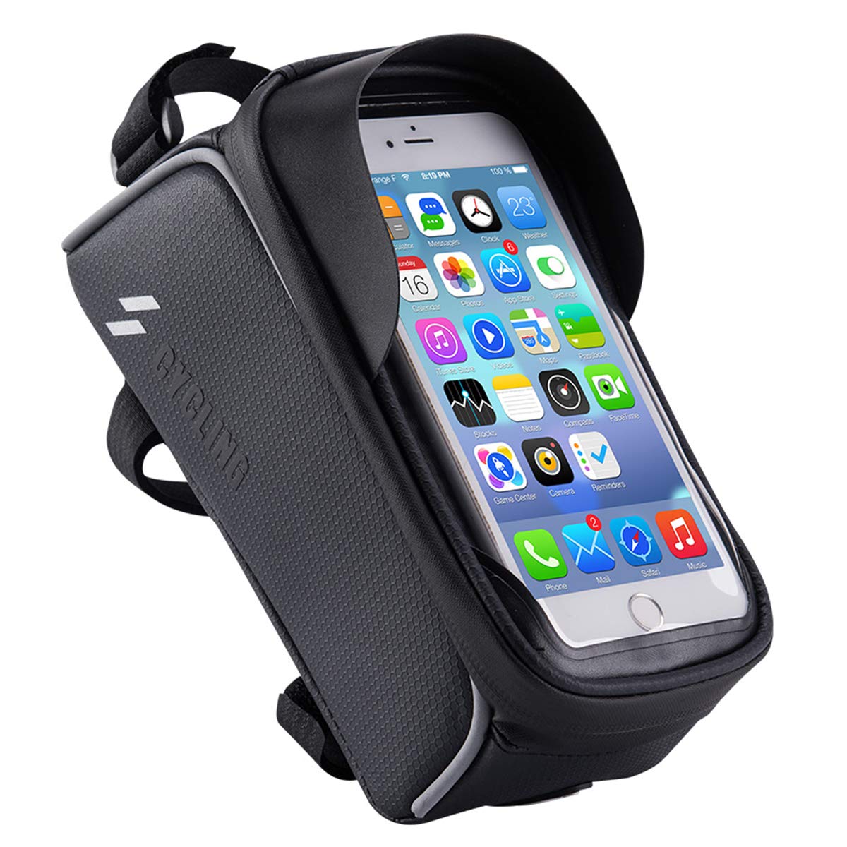 SH-RuiDu Waterproof Bike Phone Mount Bag - Large Capacity Front Frame Storage for 6.0 Inch Smartphones | Perfect for Cycling, Commuting & Outdoor Adventures