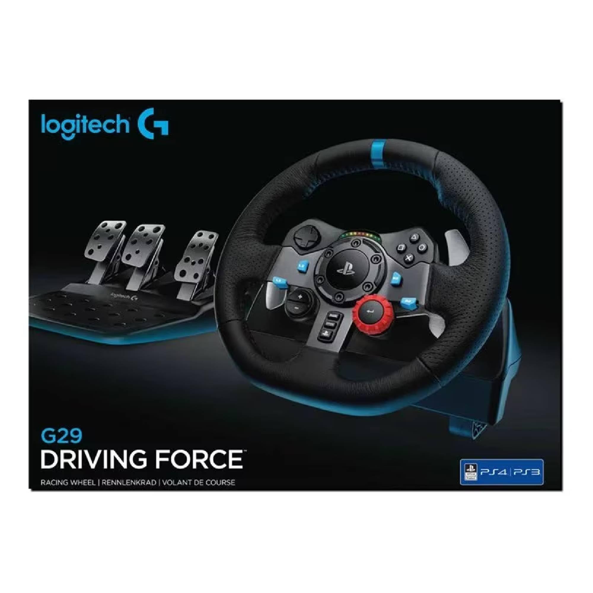 Logitech G29 Driving Force Racing Wheel - Compatible with PS4 & PS3 (Renewed) | Realistic Force Feedback for Sim Racing Games Like Gran Turismo & F1