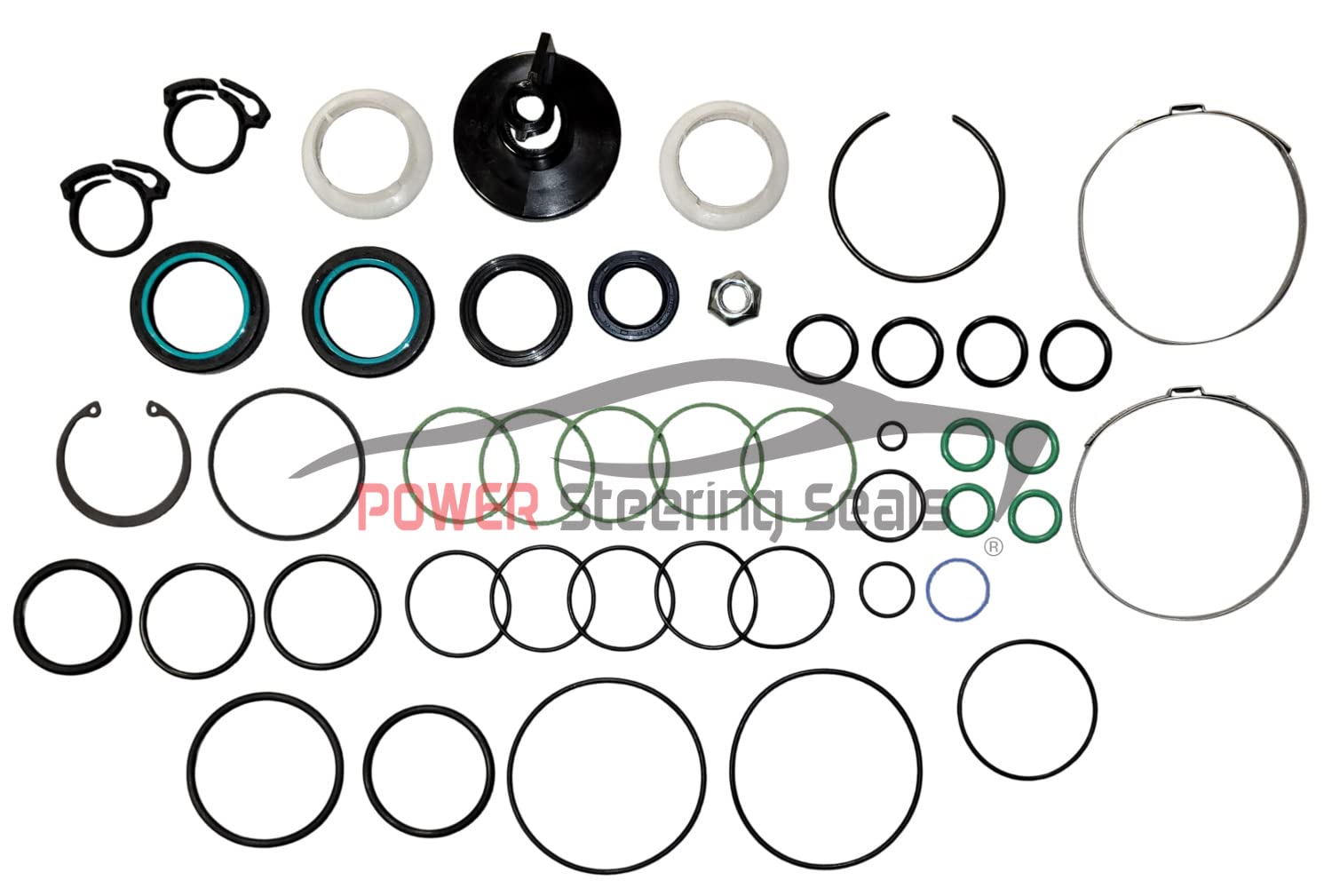 BMW Power Steering Rack and Pinion Seal Kit - Precision Fit O-Ring & Sealing Kit for 745i, 745iL, 750i, 760i, 760iL (2002-2008) | Complete Steering System Repair & Replacement | DIY Car Maintenance & Leak Prevention