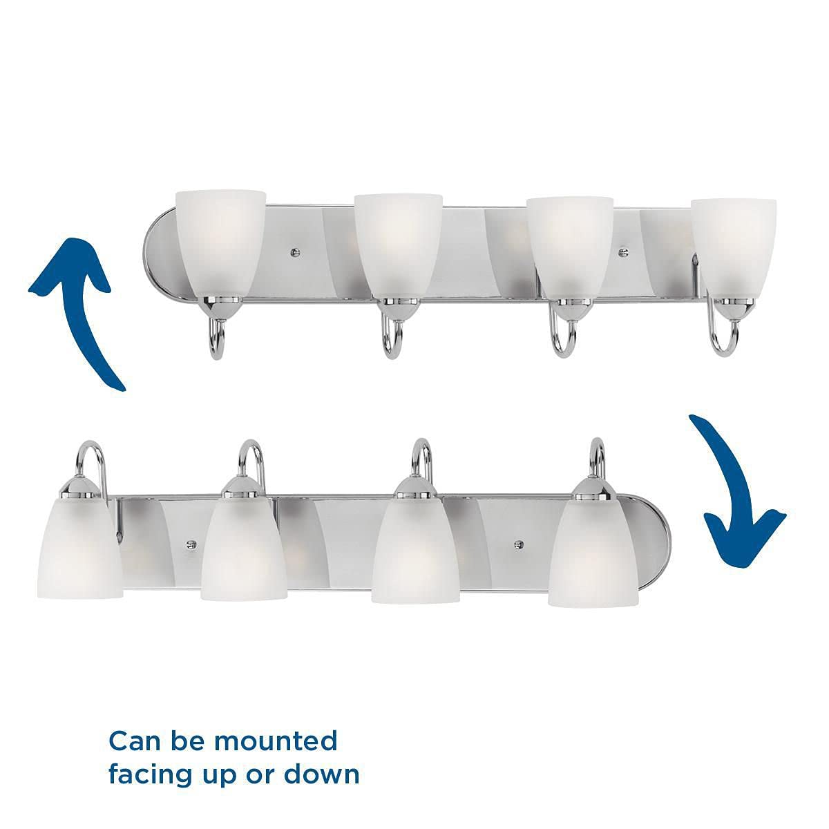 Progress Lighting P2709-15 Gather Bath & Vanity Light Fixture - Polished Chrome Finish - Perfect for Bathroom Vanity, Powder Room & Dressing Area Lighting