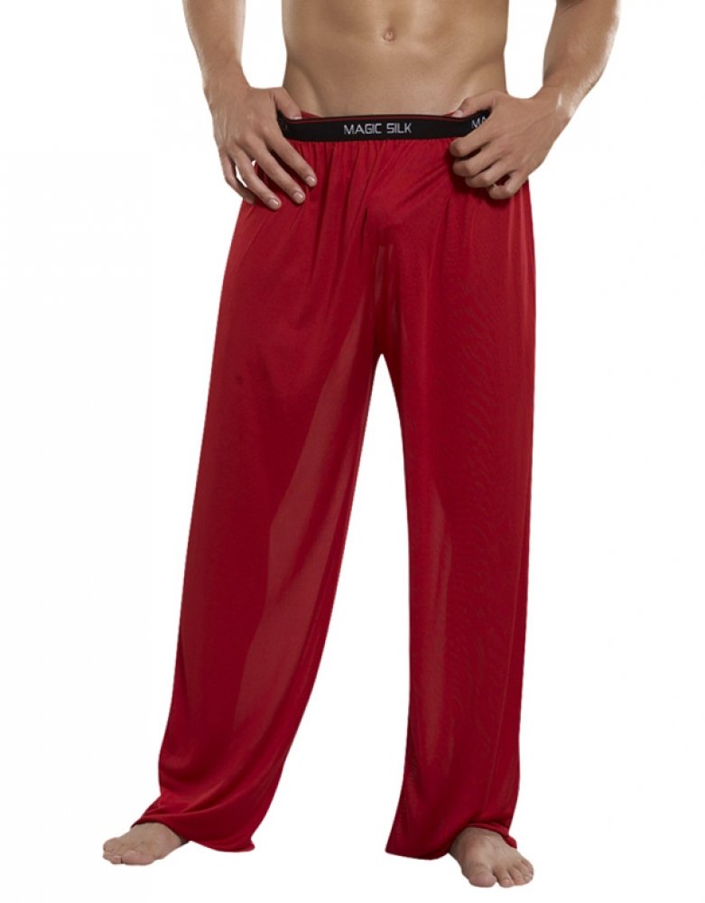 Comfortable Lounge Pants for Women & Men - Soft Red Cotton Relaxation Pajama Bottoms (Medium) - Perfect for Home, Yoga, and Lounging