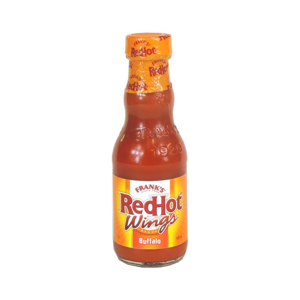 Frank's RedHot Original Buffalo Wings Sauce - 148ml (Pack of 6) | Spicy Hot Sauce for Chicken Wings, Pizza, Burgers & More | Perfect for Game Day, BBQs & Parties